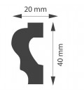 Dekoratívna lišta na stenu WD04B 200 x 4 cm