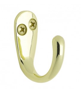 Jednoduchý vešiak Viskan, leštená mosadz, 590032-21