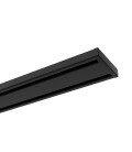 Koľajnica čierna hliníková stropná dvojitá Smart Black Plus