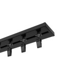 Koľajnica čierna hliníková stropná dvojitá Smart Black Plus