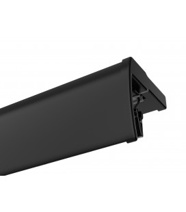 Koľajnica čierna hliníková stropná jednoduchá Smart Black Plus