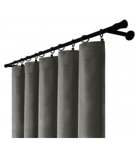 Zamatový záves s riasiacou páskou