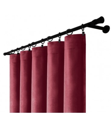 Zamatový záves s riasiacou páskou 