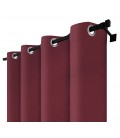 Zatemňovací záves s krúžkami - Blackout Royal Marsala, farbá burgundy