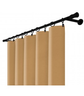 Zatemňovací záves s riasiacou páskou - Blackout Royal Toffee, farba sladký karamel