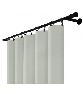 Zatemňovací záves s riasiacou páskou - Blackout Royal Silver, svetlosivá