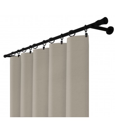 Zatemňovací záves s riasiacou páskou - Blackout Royal Taupe, sivo-bežová