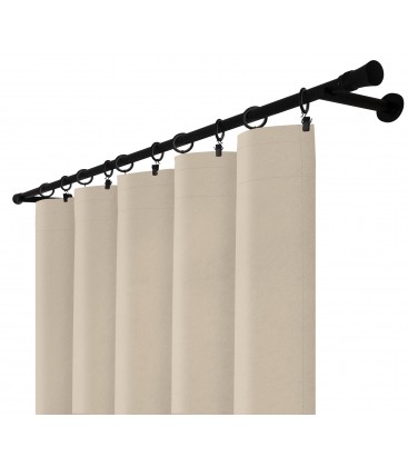 Zatemňovací záves s riasiacou páskou - Blackout Royal Nude, bežová