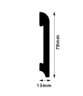 Podlahová lišta FD08A 240 x 7.8 x 1.3 cm DSM